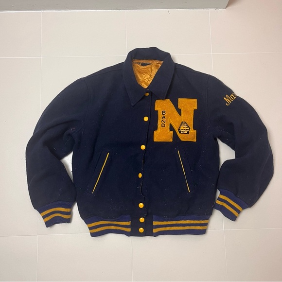 Vintage REVERSIBLE 60s varsity jacket - Picture 1 of 7